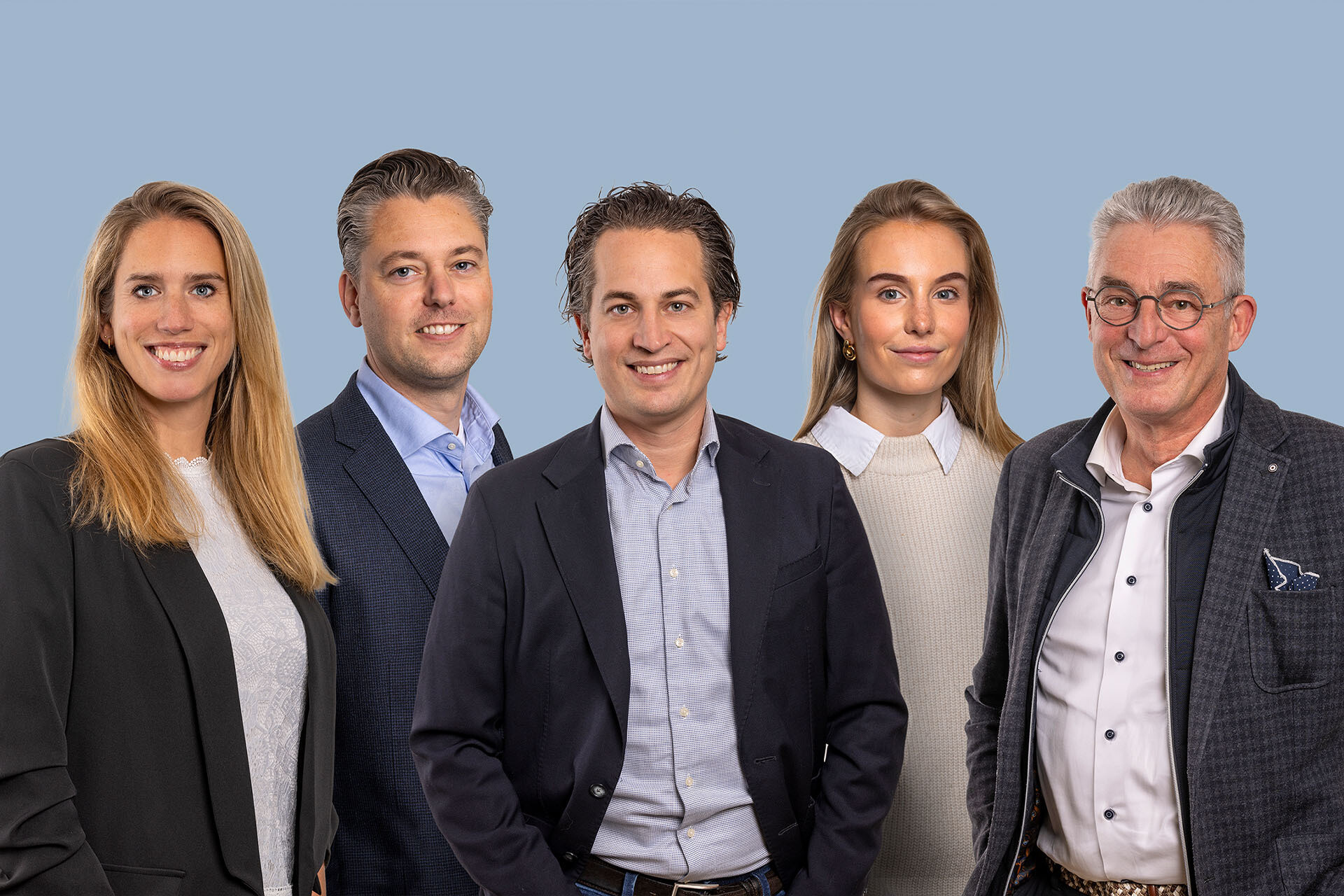 Nieuwe groepsfoto team Kocken Makelaars 2024